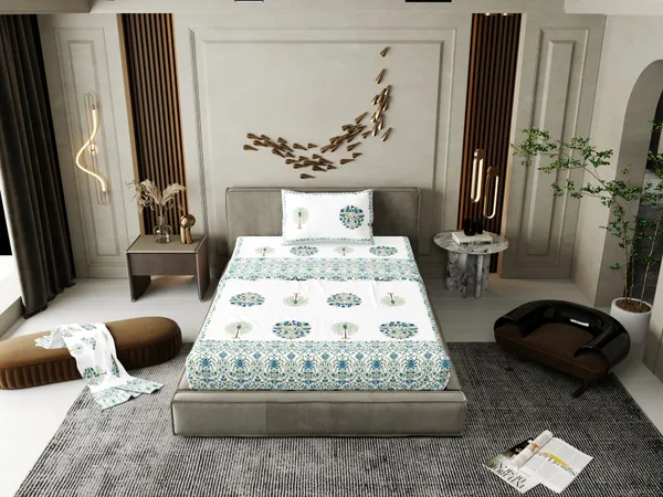 Ananta_Blue_Cotton_Premium_&_Elegant_Printed_Single_Bedsheet_(_60"_X_90"_)__With_1_Pillow_Cover_(_17"_X_27"_)_By_Sabhinjo
