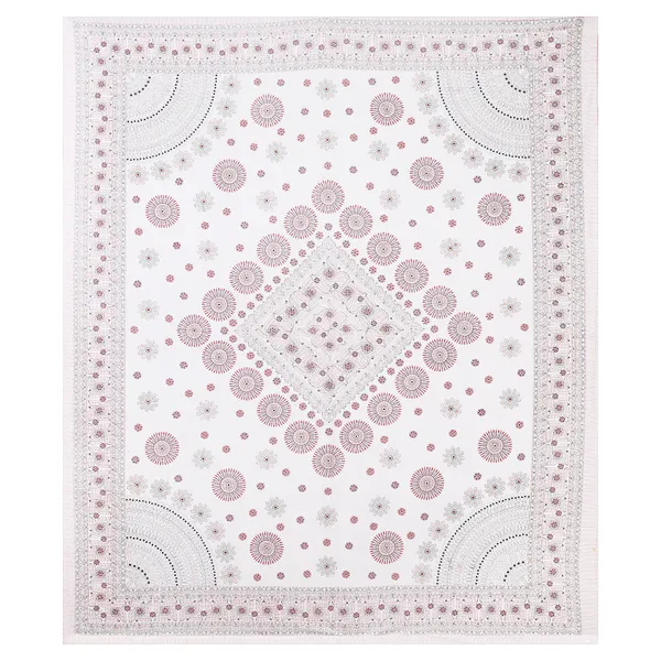 Kathakashida_Pink_elegant_thread_print_double_king_size_bedsheet_(90"X108")_with_2_pillow_covers_(17"X27")_By_Sabhinjo