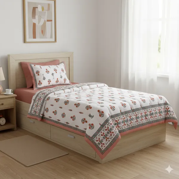 Ananta_Brown_Cotton_Premium_&_Elegant_Printed_Single_Rajai_(_60"_X_90"_)By_Sabhinjo