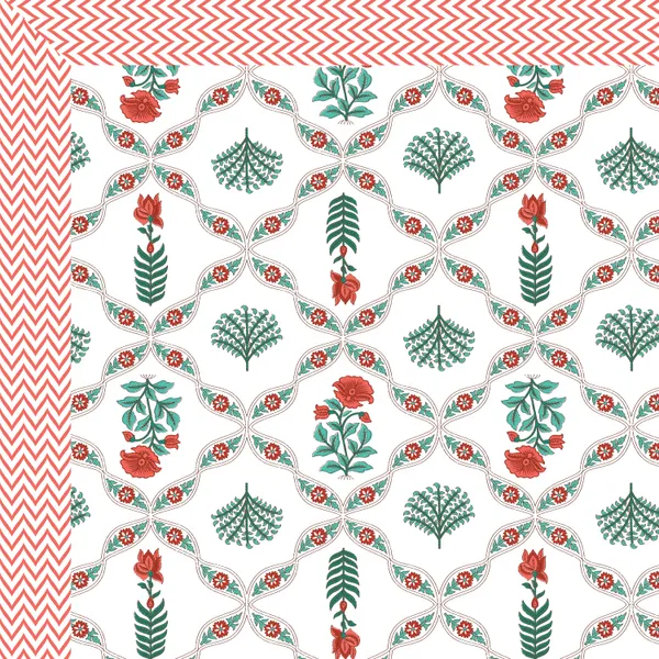 Ananta_Red__Cotton_Premium_&_Elegant_Printed_Single_Bedsheet_(_60"_X_90"_)__With_1_Pillow_Cover_(_17"_X_27"_)_By_Sabhinjo