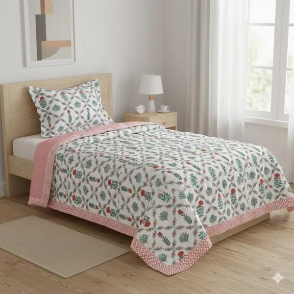 Ananta_Red_Cotton_Premium_&_Elegant_Printed_Single_Rajai_(_60"_X_90"_)By_Sabhinjo