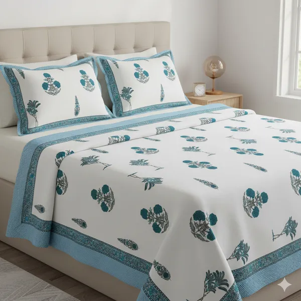 Ananta_Blue__Cotton_Premium_&_Elegant_Printed_Double_Dohar_(_90"_X_108"_)By_Sabhinjo