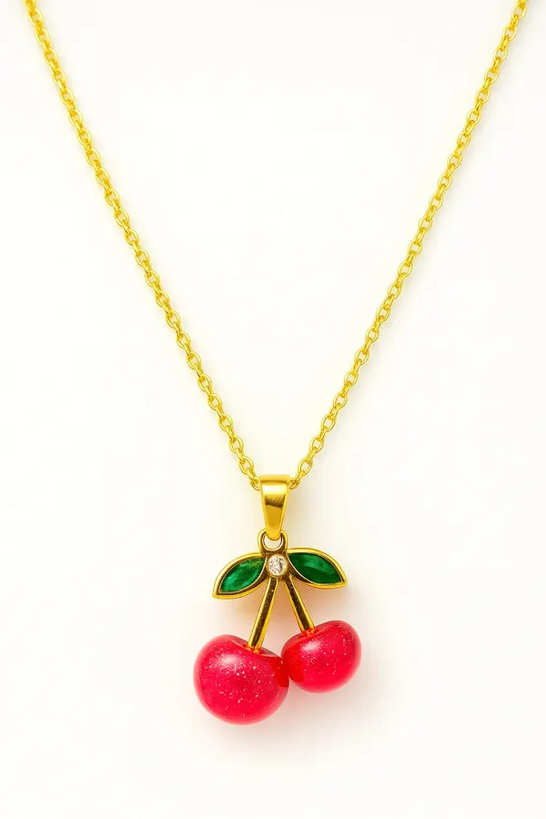 Gold_Twin_Cherry_Bliss_Pendant_With_Chain_For_Women