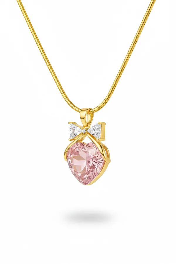 Gold_Amour_Heart_Pendant_Chain_For_Women