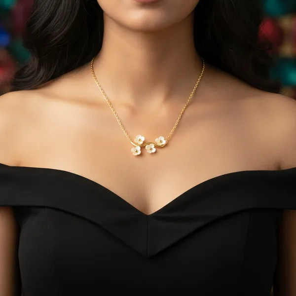 Floral_Cascade_Pendant_With_Chain_For_Women