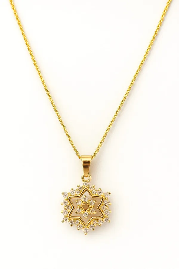 Gold_Star_Glow_Sparkle_Pendant_For_Women