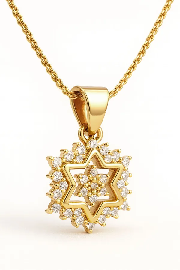Gold_Star_Glow_Sparkle_Pendant_For_Women