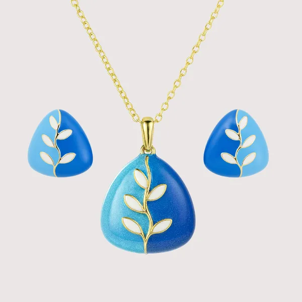 Blue_Nature’s_Duality_Stainless_Steel_Pendant_With_Earring_set__|_For_Women