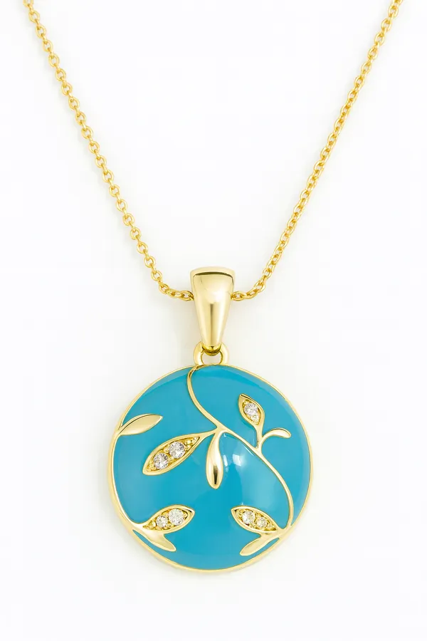 Blue_Azure_Horizon_Charm_Pendant_With_Earring_set__For_Women