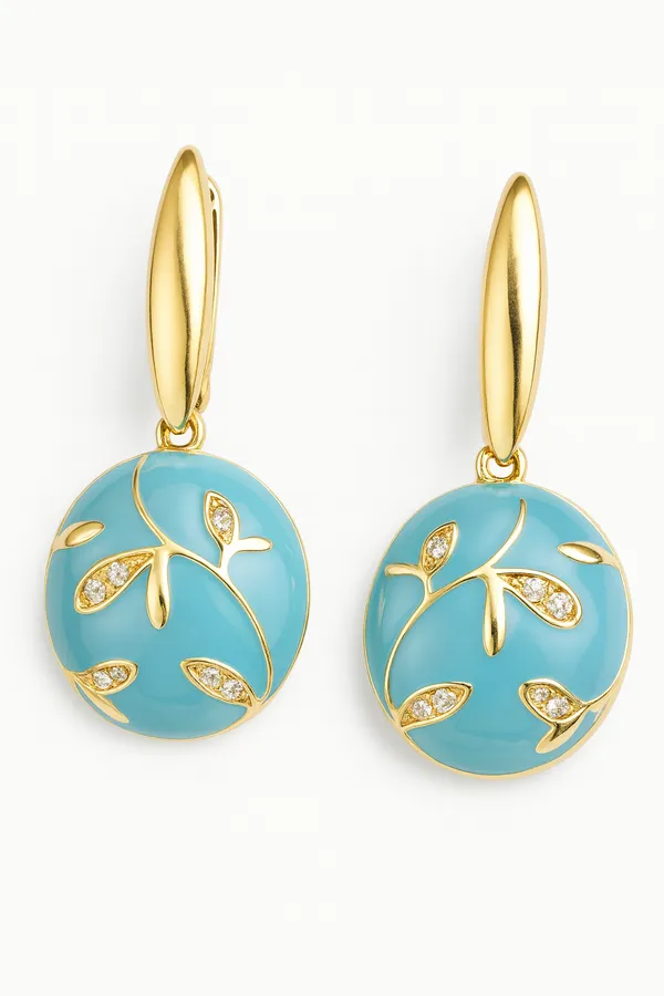 Blue_Azure_Horizon_Charm_Pendant_With_Earring_set__For_Women