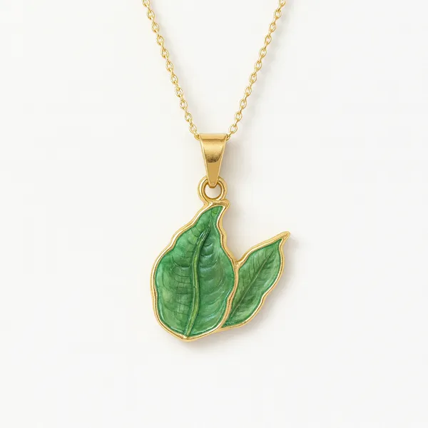 Tropical_Touch_Leaf_Pendant_With_Earring_set__For_Women