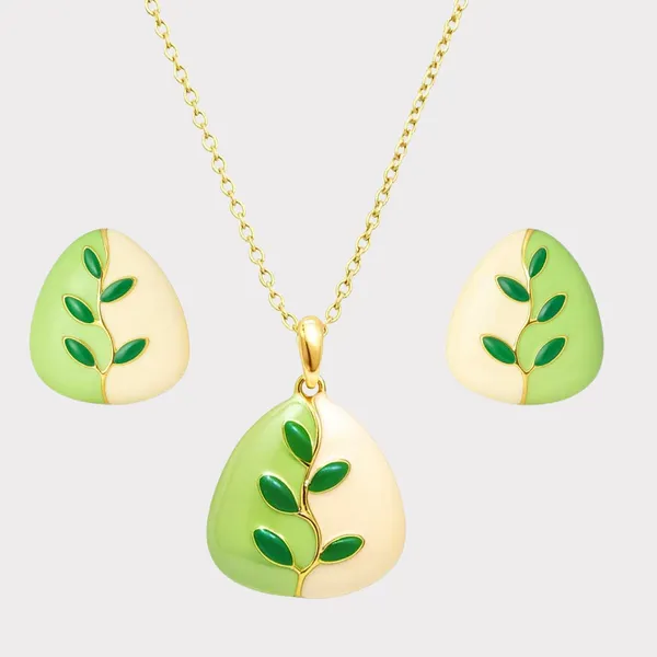 Green_Nature’s_Duality_Nano_Coating_-_Anti_Tarnish_Pendant_With_Earring_Set_|_For_Women