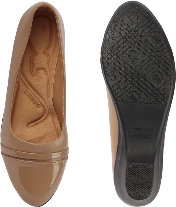 Beige_Synthetic_Leather_Wedges_For_Women