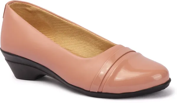 Peach_Patent_Leather_Casual_Wedges_Bellies_For_Women