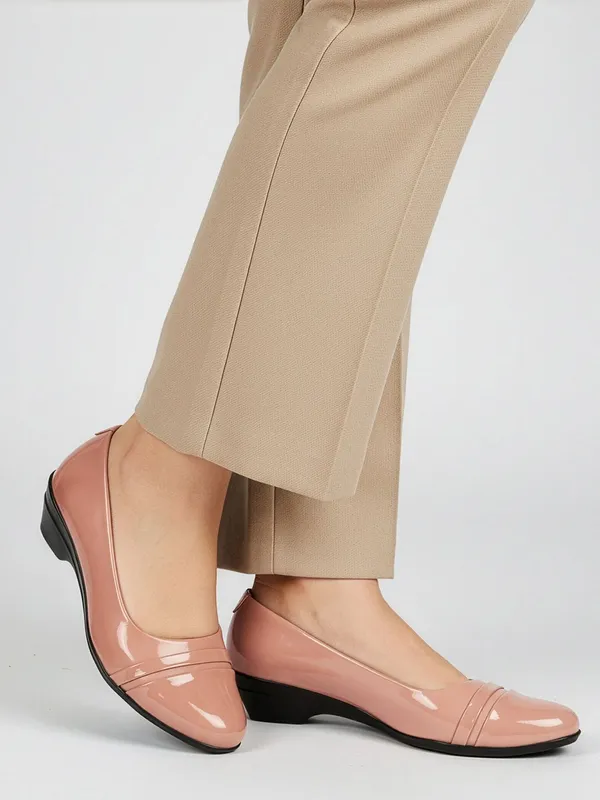 Peach_Patent_Leather_Casual_Wedges_Bellies_For_Women