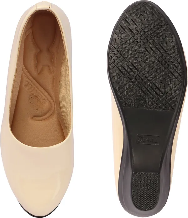 Cream_Synthetic_Leather_Casual_Bellies_For_Women