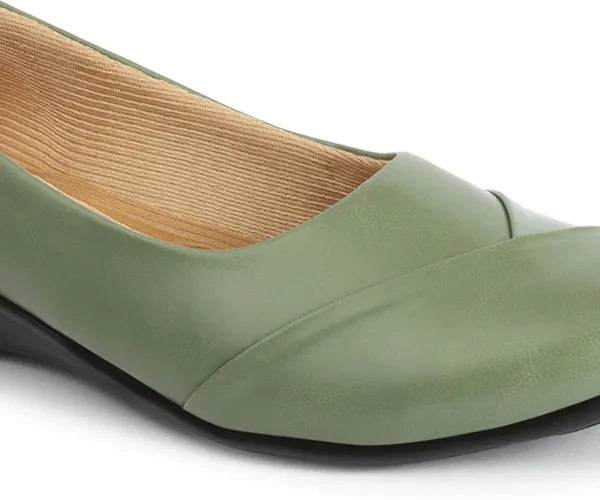 Olive_Synthetic_Leather_Casual_Slip_On_Bellies_For_Women