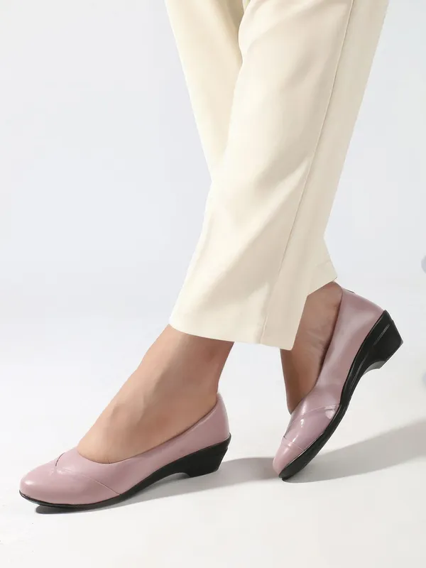 Maroon_Synthetic_Leather_Bellies_For_Women