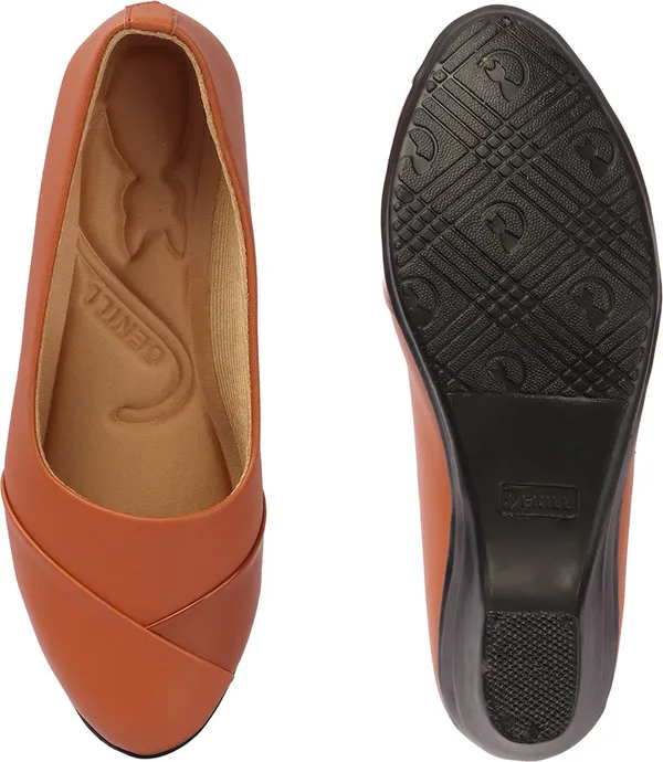 Tan_Synthetic_Leather_Casual_Slip_On_Bellies_For_Women