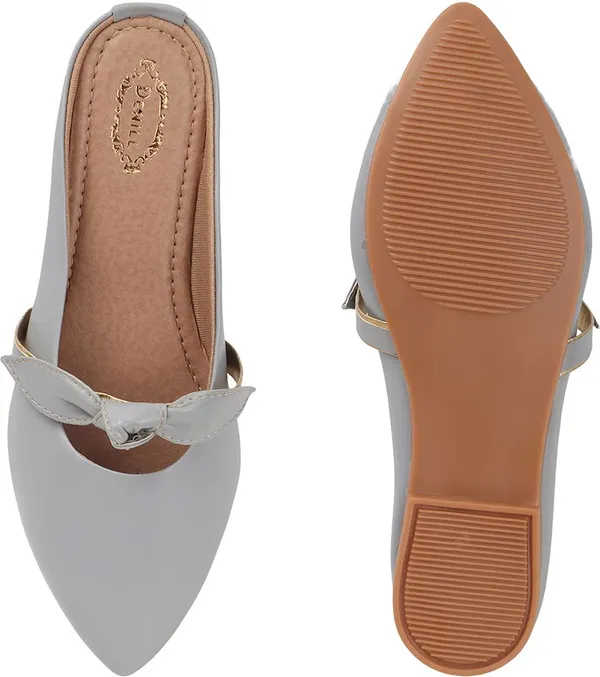 Grey_Synthetic_Flats_For_Women