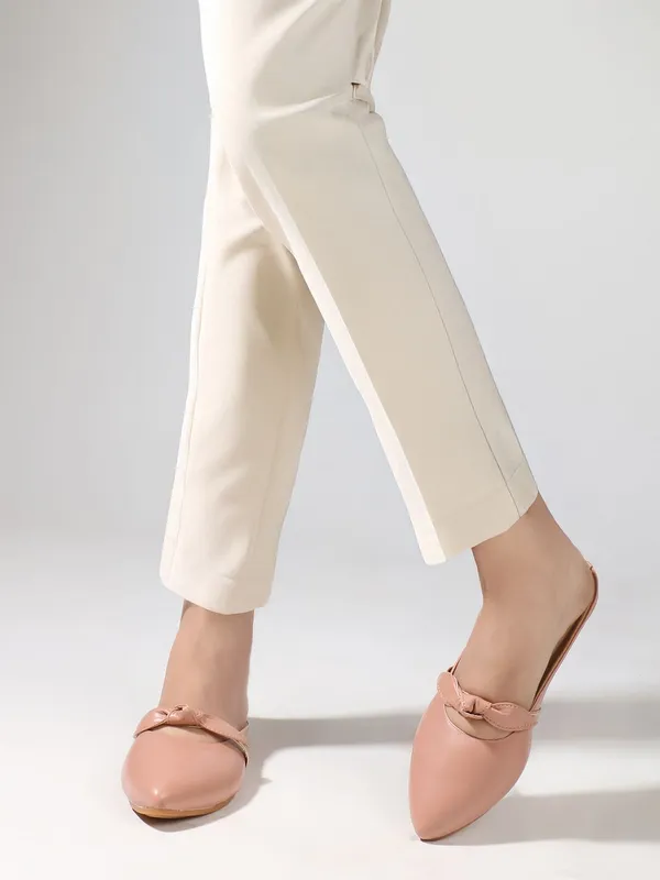 Pink_Synthetic_Flats_For_Women