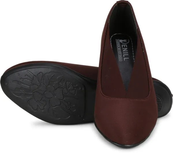 Maroon_Synthetic_Wedges_For_Women