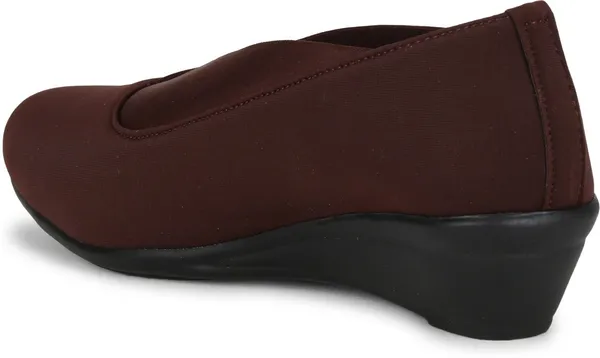 Maroon_Synthetic_Wedges_For_Women