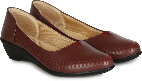 Maroon_Synthetic_Casual_Bellies_For_Women