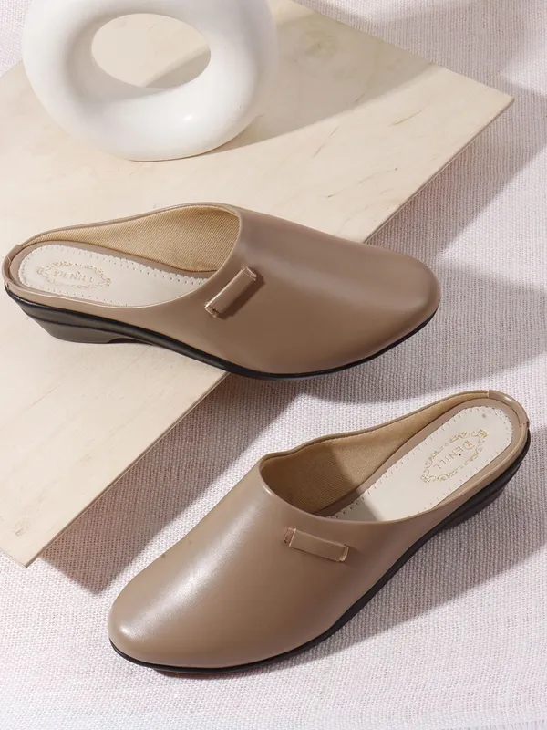 Beige_Synthetic_Wedges_For_Women