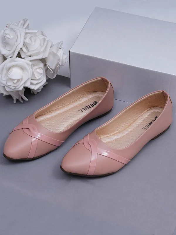 Peach_Synthetic_Casual_Slip_On_Bellies_For_Women