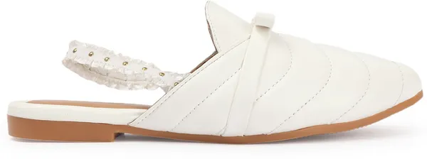 White_Synthetic_Leather_Casual_Slip_On_Bellies_For_Women