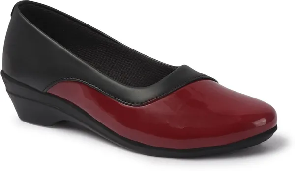 Maroon_Synthetic_Leather_Casual_Slip_On_Bellies_For_Women