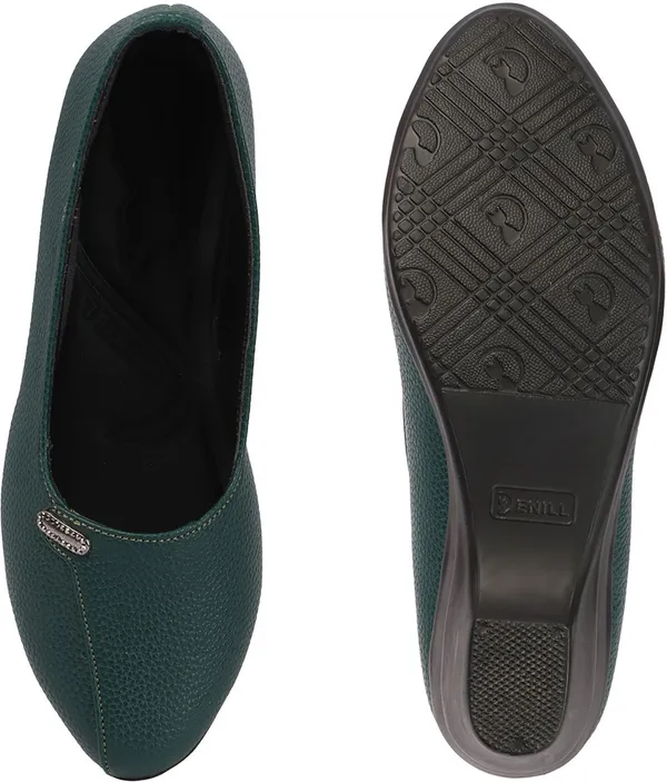 Green_Synthetic_Leather_Wedges_For_Women