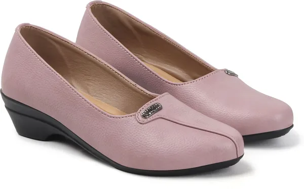 Pink_Synthetic_Leather_Bellies_For_Women
