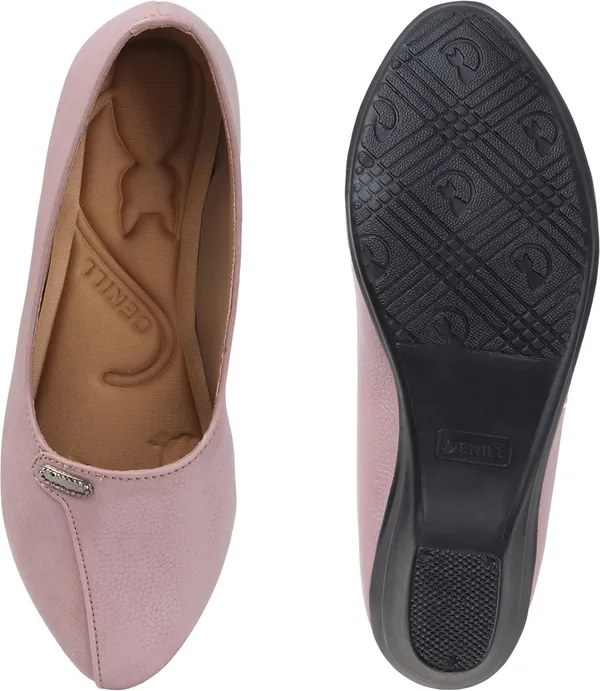 Pink_Synthetic_Leather_Bellies_For_Women