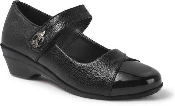 Black_Synthetic_Leather_Casual_Slip_On_Bellies_For_Women