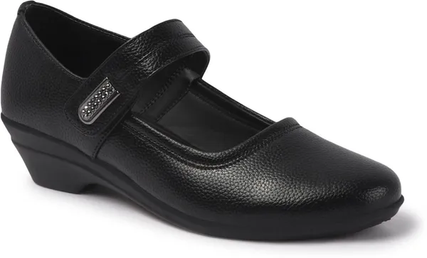 Black_Synthetic_Leather_Casual_Slip_On_Bellies_For_Women