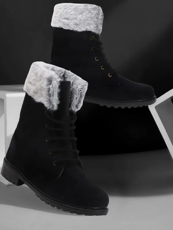 Black_Suede_Boots_For_Women