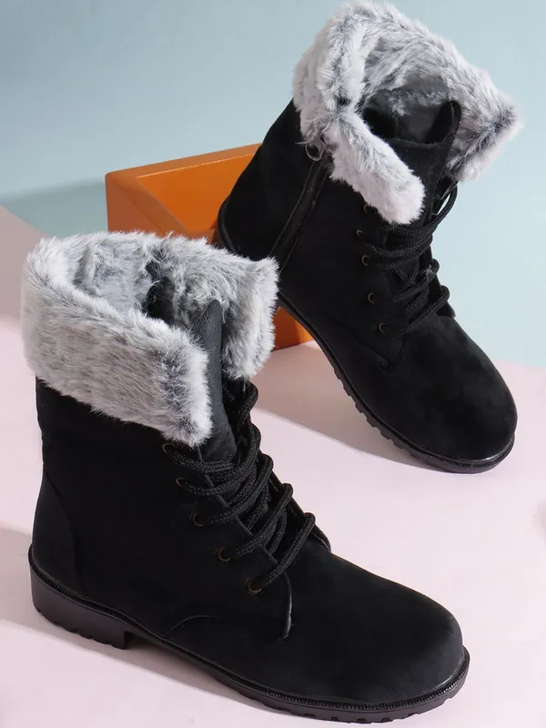 Black_Suede_Boots_For_Women