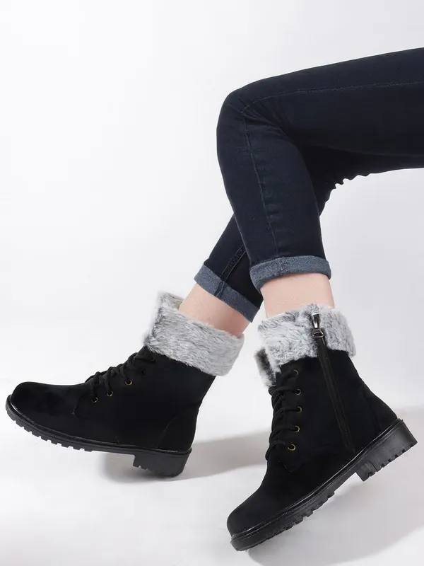 Black_Suede_Boots_For_Women