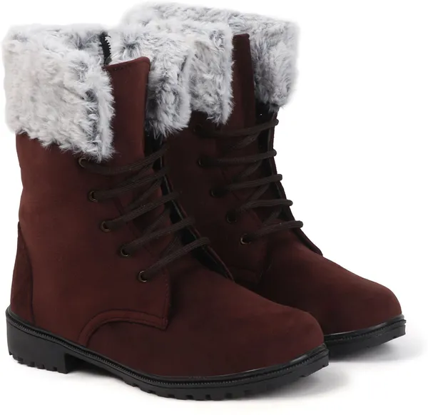 Brown_Suede_Casual_Wedges_Boots_For_Women