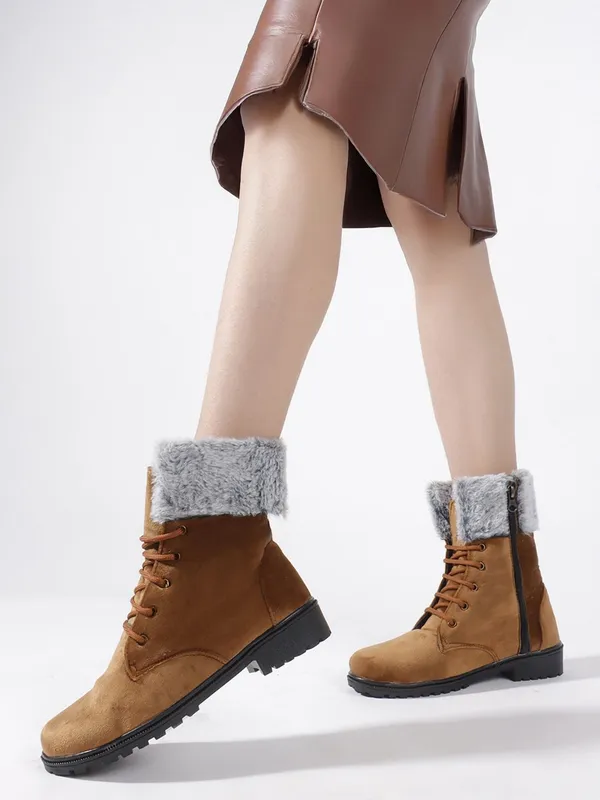 Tan_Suede_Casual_Wedges_Boots_For_Women