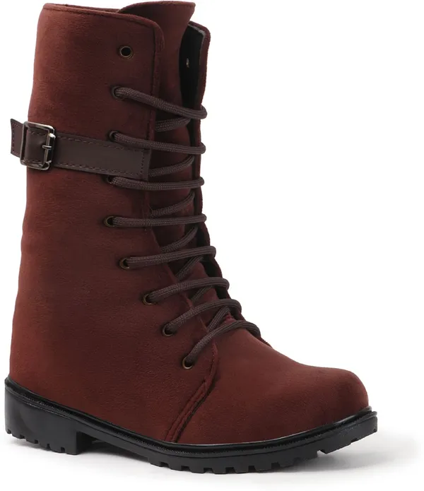 Brown_Suede_Casual_Wedges_Boots_For_Women