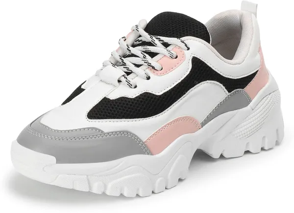 White_Synthetic_Leather_Sports_For_Women