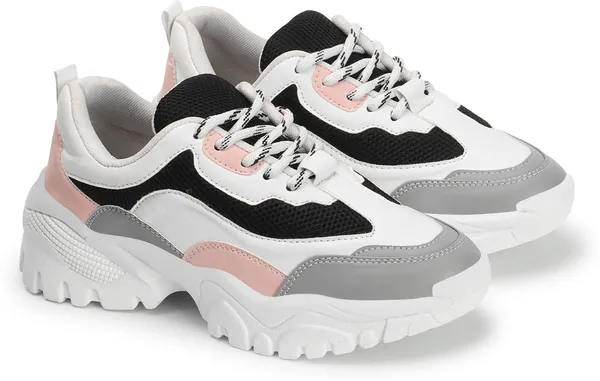 White_Synthetic_Leather_Sports_For_Women