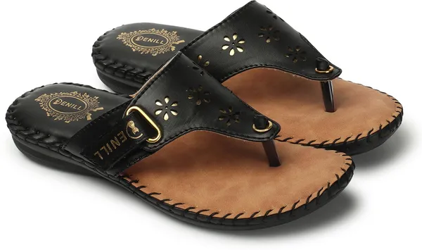 Black_Synthetic_Flats_For_Women