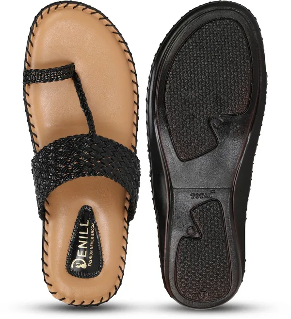 Black_Synthetic_Flats_For_Women