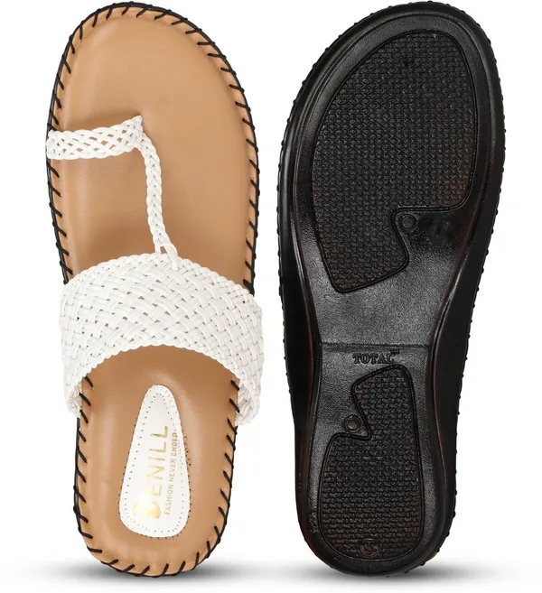 White_Synthetic_Flats_For_Women