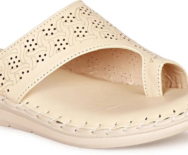 Beige_Synthetic_Leather_Wedges_For_Women