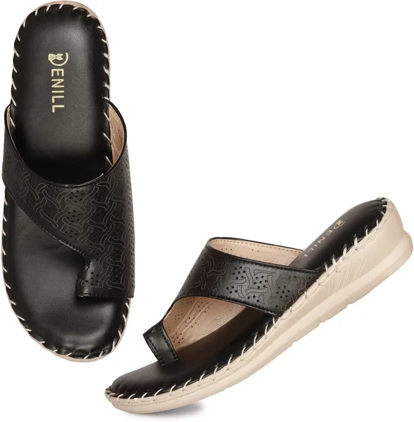 Black_Synthetic_Leather_Wedges_For_Women